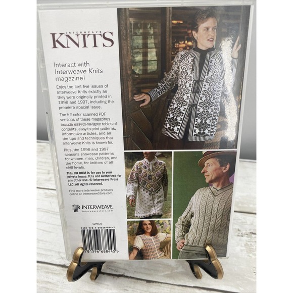 1996 -1997 INTERWEAVE KNITS MAGAZINE 5 Issues on CD Gloves Button Making Tams - Picture 8 of 10